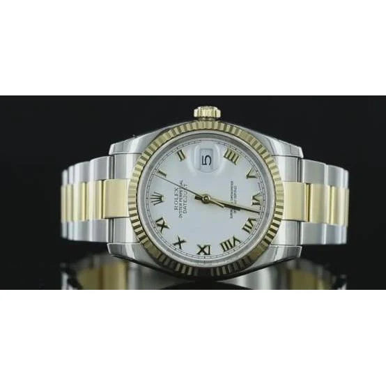 Tweekleurige Oester-armband Rolex