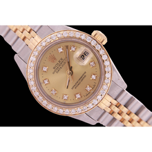 Afbeelding in Gallery-weergave laden, echte round diamant 0.80karaat watch bovenaanzicht
