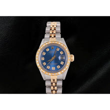 Afbeelding in Gallery-weergave laden, blauwe diamanten wijzerplaat Rolex
