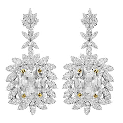 Fijne Diamant Oorbellen 3,50 karaat F/VS1 – 14 Karaat