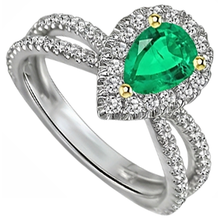 Afbeelding in Gallery-weergave laden, Smaragd Edelsteen Ring – profielaanzicht
