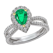 Afbeelding in Gallery-weergave laden, Elegant Edelsteen Ring 2 karaat – hoofdaanzicht
