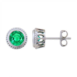 Fijne Smaragd GIA-Gecertificeerd Gemstone Earring 1 karaat in