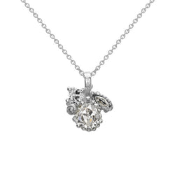 Diamant Antiek Cushion Druppel Hanger 1 karaat – 14K Witgoud