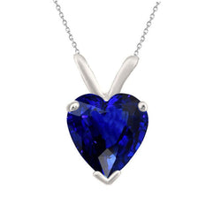 Luxe Royal Blue Saffier Steen Halsketting – 3,50 karaat 14K