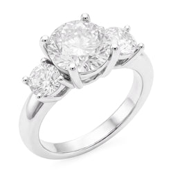 Verblindend 3-Steens Ring – Diamant 2,50 karaat door HarryChadEnt