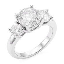 Afbeelding in Gallery-weergave laden, Verblindend 3-Steens Ring – Diamant 2,50 karaat door HarryChadEnt
