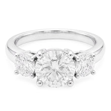 Afbeelding in Gallery-weergave laden, Verblindend 3-Steens Ring – Diamant 2,50 karaat door HarryChadEnt
