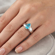 Afbeelding in Gallery-weergave laden, Verblindend Edelsteen Ring – Neon Paraiba 1 karaat – HarryChadEnt
