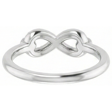 Afbeelding in Gallery-weergave laden, Verjaardag trouwring groene smaragd 0,25 karaat Infinity sieraden nieuw
