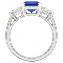 Afbeelding in Gallery-weergave laden, echte asscher diamant 2karaat ring profielweergave
