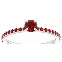 Afbeelding in Gallery-weergave laden, echte round diamant 0.95karaat ring vooraanzicht
