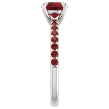 Afbeelding in Gallery-weergave laden, echte round diamant 0.95karaat ring close-up detail
