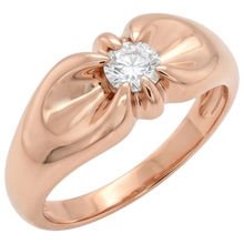 Afbeelding in Gallery-weergave laden, Verlovingsring 1 Karaat Natuurlijk Diamant kKauwtandzetting Geel Goud 14K
