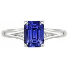 Afbeelding in Gallery-weergave laden, echte round diamant 3.25karaat ring bovenaanzicht
