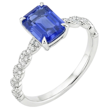 Afbeelding in Gallery-weergave laden, echte round diamant 4.50karaat ring zijaanzicht
