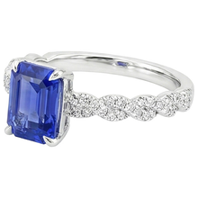 Afbeelding in Gallery-weergave laden, echte round diamant 4.50karaat ring profielweergave
