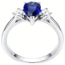 Afbeelding in Gallery-weergave laden, echte round diamant 2.50karaat ring zijaanzicht
