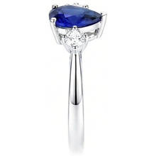 Afbeelding in Gallery-weergave laden, echte round diamant 2.50karaat ring close-up detail
