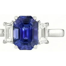 Afbeelding in Gallery-weergave laden, echte diamant 2.50karaat ring profielweergave

