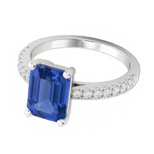 Afbeelding in Gallery-weergave laden, echte round diamant 3karaat ring close-up detail
