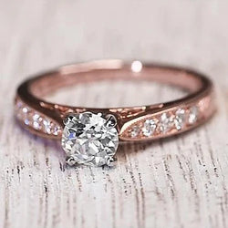 Verlovingsring 1,50 Karaat Echt Diamant 14K Roségoud