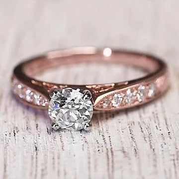 Verlovingsring 1,50 Karaat Echt Diamant 14K Roségoud