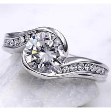 Afbeelding in Gallery-weergave laden, Verlovingsring 2.75 Karaat Echt Diamant Spanning Stijl Instelling Vrouwen Sieraden
