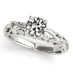Verlovingsring Old Cut Echt Diamond Vintage stijl 2,50 karaat