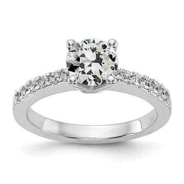 Verlovingsring Rond Old Miner Echt Diamond Prong Set 2,50 Karaat