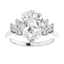 Natuurlijke Diamanten Ring 6ct - Witgoud 14K