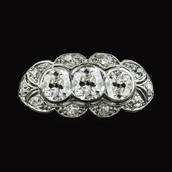Verlovingsring Rond Oude Mijnwerker Echte Natuurlijke uit de aarde gewonnen Diamant Vintage Stijl 4.75 Karaat