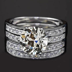Natuurlijke Diamanten Ring 5ct - Witgoud 14K