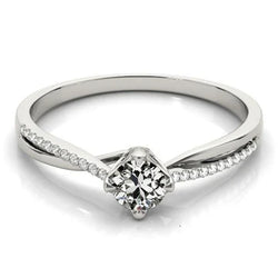Verlovingsring Voor Dames Old Miner Echt Diamond 2,50 Karaat Gedraaide Schacht