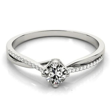 Verlovingsring Voor Dames Old Miner Echt Diamond 2,50 Karaat Gedraaide Schacht