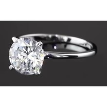 Afbeelding in Gallery-weergave laden, Vier Prong Setting Solitaire Ronde Echt Diamanten Verlovingsring 2 Karaat
