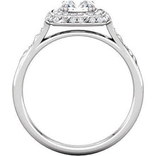 Afbeelding in Gallery-weergave laden, Vintage stijl ronde diamanten halo ring met accenten 1,79 ct. - harrychadent.nl
