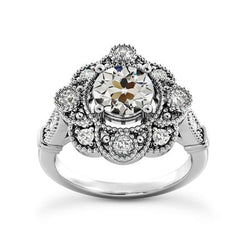 Natuurlijke Diamanten Ring 4.25ct - Witgoud 14K
