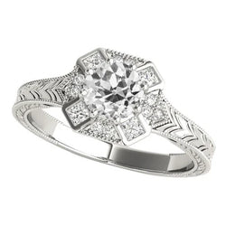 Natuurlijke Diamanten Ring 3.50ct - Witgoud 14K