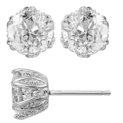 Briljant Vintage Fijne Diamant Oorhangers – 6,50 karaat 14K
