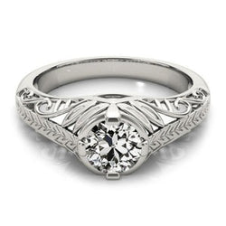 Vintage stijl oude Geslepen Echt Diamanten ring Sieraden 2,75 Karaat goud