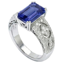 Afbeelding in Gallery-weergave laden, Natuurlijke Saffier Ring 9.75ct - Witgoud 14K
