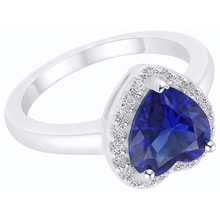 Afbeelding in Gallery-weergave laden, echte round diamant 3karaat ring close-up detail

