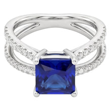 Afbeelding in Gallery-weergave laden, Natuurlijke Saffier Ring 6.25ct - Witgoud 14K
