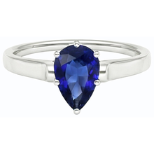 Afbeelding in Gallery-weergave laden, echte pear diamant 2karaat ring profielweergave
