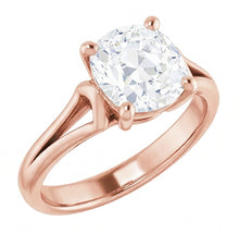 Afbeelding in Gallery-weergave laden, Dames Solitaire Ring Rond Oude Mijnwerker Natuurlijke uit de aarde gewonnen Diamant Prong Gezet 3.50 Karaat

