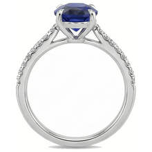 Afbeelding in Gallery-weergave laden, echte round diamant 3.50karaat ring met diamantaccenten
