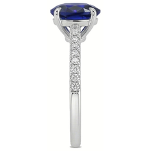 Afbeelding in Gallery-weergave laden, echte round diamant 3.50karaat ring op wit
