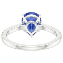 Afbeelding in Gallery-weergave laden, echte round diamant 4karaat ring zijaanzicht
