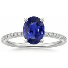 Afbeelding in Gallery-weergave laden, echte round diamant 4.50karaat ring close-up detail
